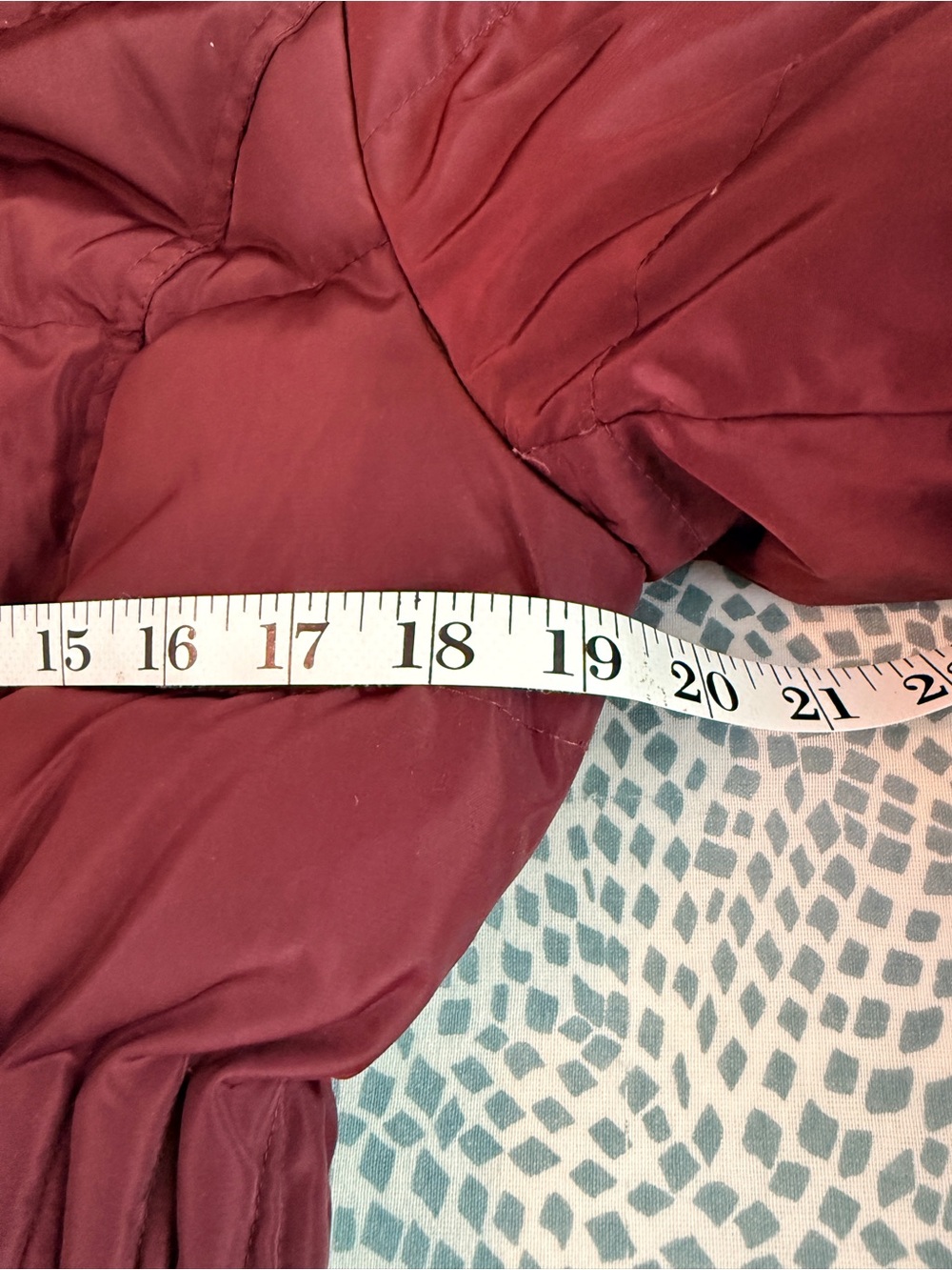 Laundry By Shelli Segal | Burgundy Faux-Fur Trim Puffer Coat - Picture 8 of 12